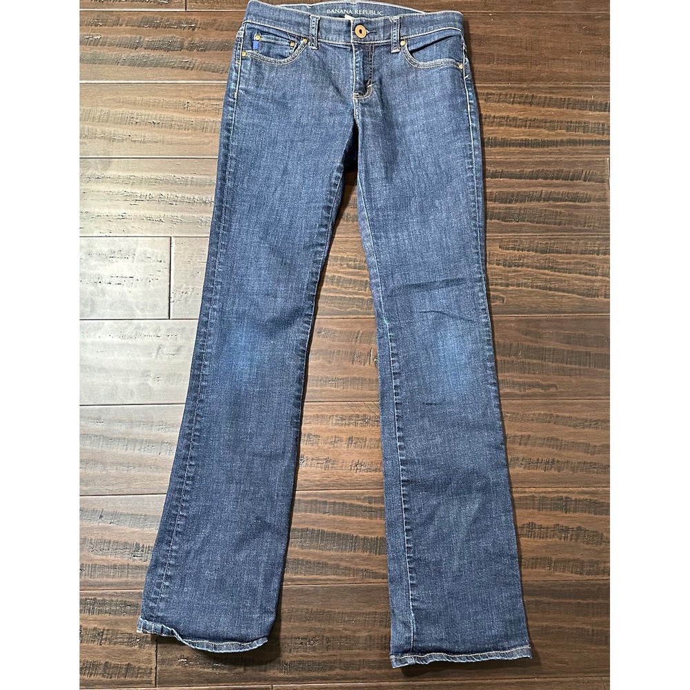 Banana Republic Boot Cut Womens Jeans Size 26 Dark Wash Bootcut 27 x 31 - Picture 1 of 8